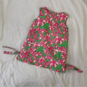 Lilly Pulitzer Dress 3T Toddler Pink Classic Shift Green All A Flutter Butterfly